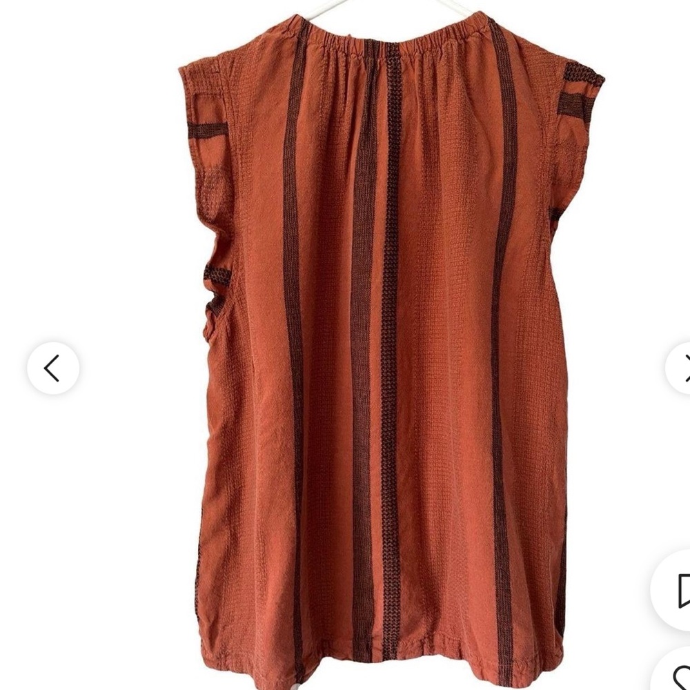 Cloth and Stone Stripe Ruffle Sleeveless Top - Picture 3 of 8